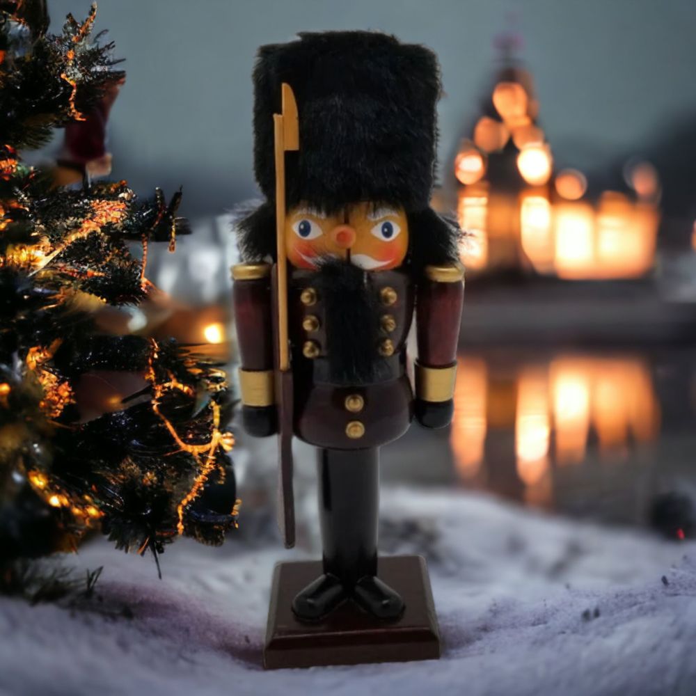 Palace Guard Bayonet Nutcracker #2 Wooden Decorative Christmas